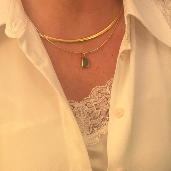 Blue Indicalite Tourmaline Drop - Picture 8 of 8